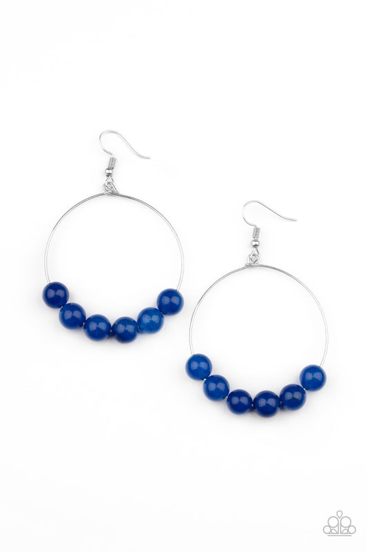 Let It Slide Blue Earrings