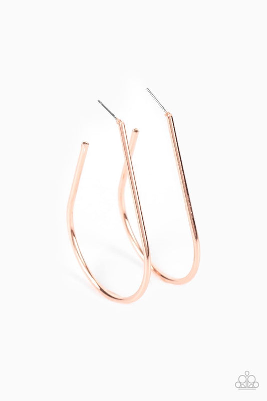 City Curves Copper Hoop Earrings