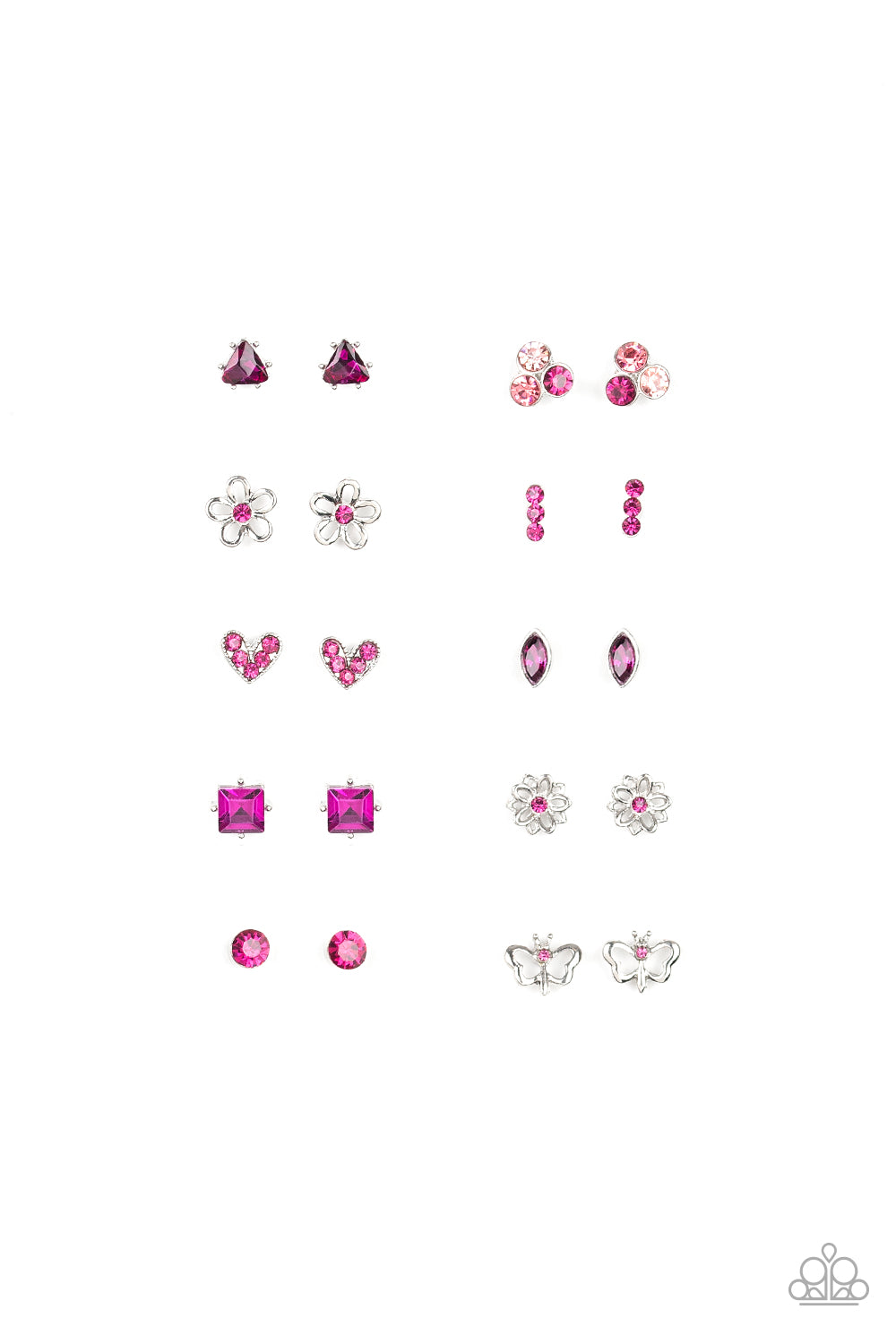 Starlet Shimmer Shades of Pink Earrings (Bundle of 5)