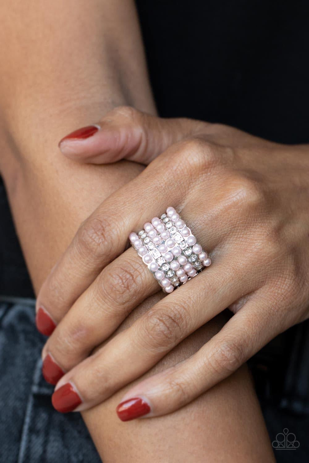 Verified Vintage Pink Pearl Ring