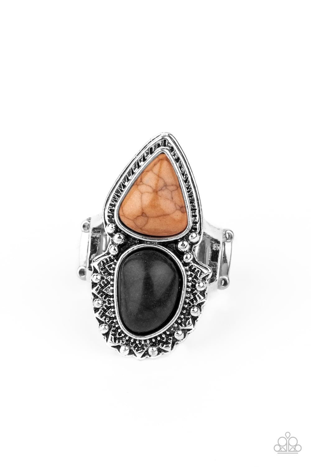 Mojave Mosaic Black Brown Ring