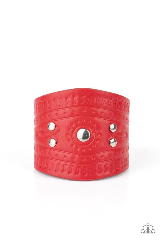 Orange County Red Urban Unisex Wrap Bracelet