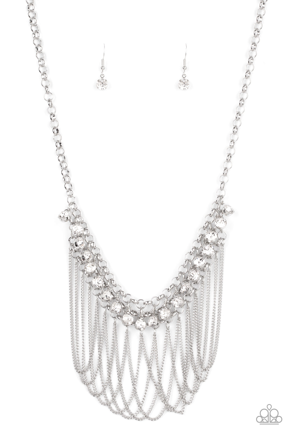 Flaunt Your Fringe Silver Necklace