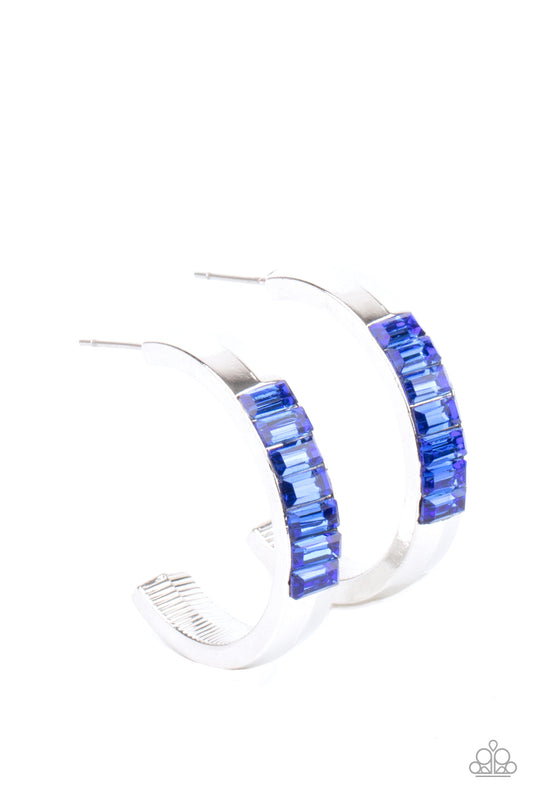 Bursting with Brilliance Blue Hoops