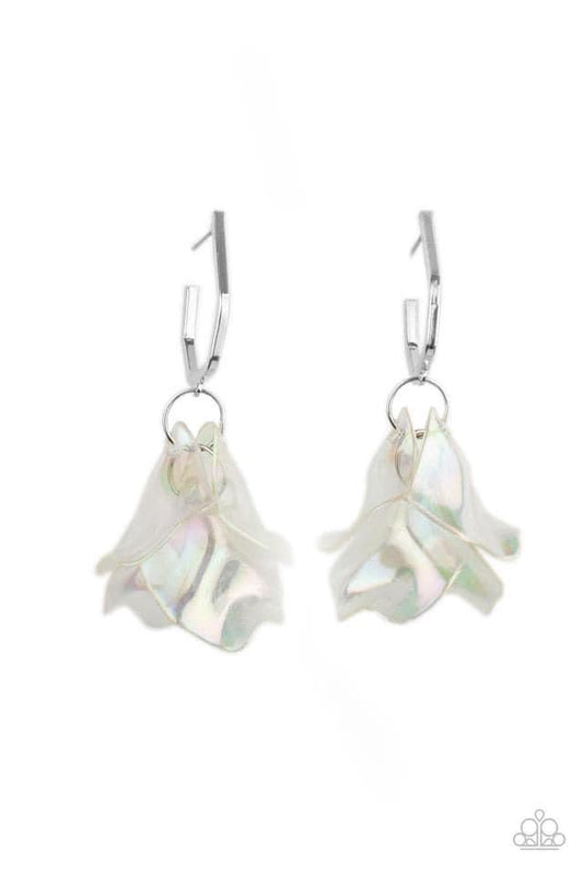 Jaw Droppingly Jelly Silver Iridescent Earrings