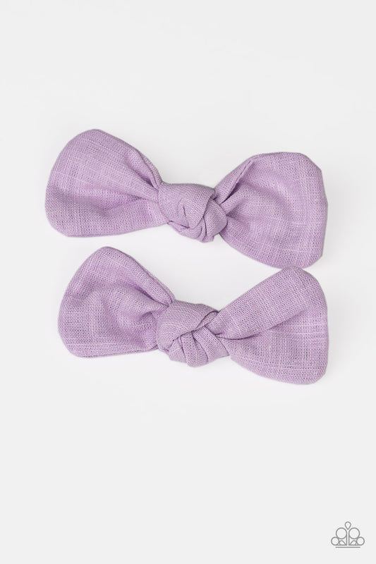 Little Bow Peep Purple Hair Bows