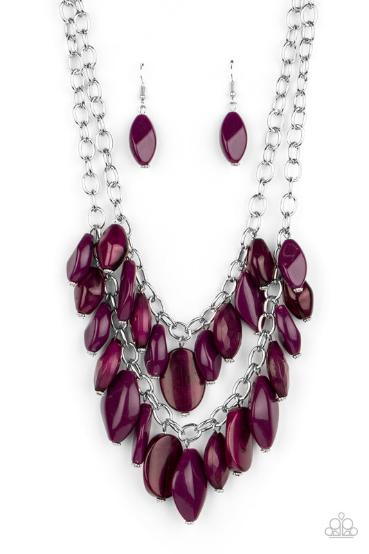 Palm Beach Beauty Purple Necklace