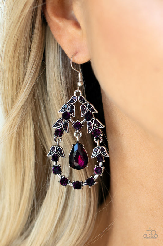 Garden Decorum Purple Earrings