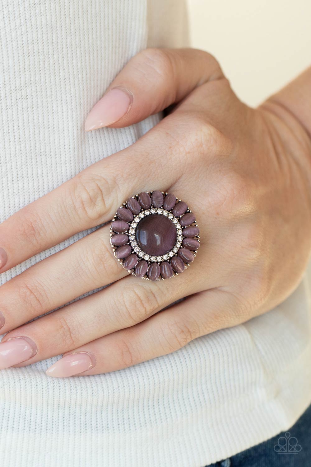 Elegantly Eden Purple Ring