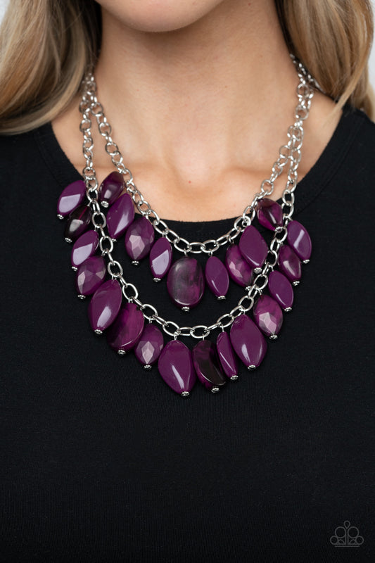 Palm Beach Beauty Purple Necklace