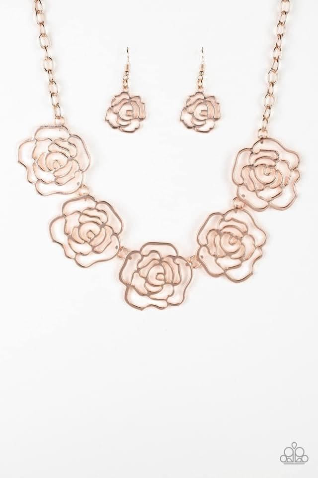 Budding Beauty Rose Gold Necklace