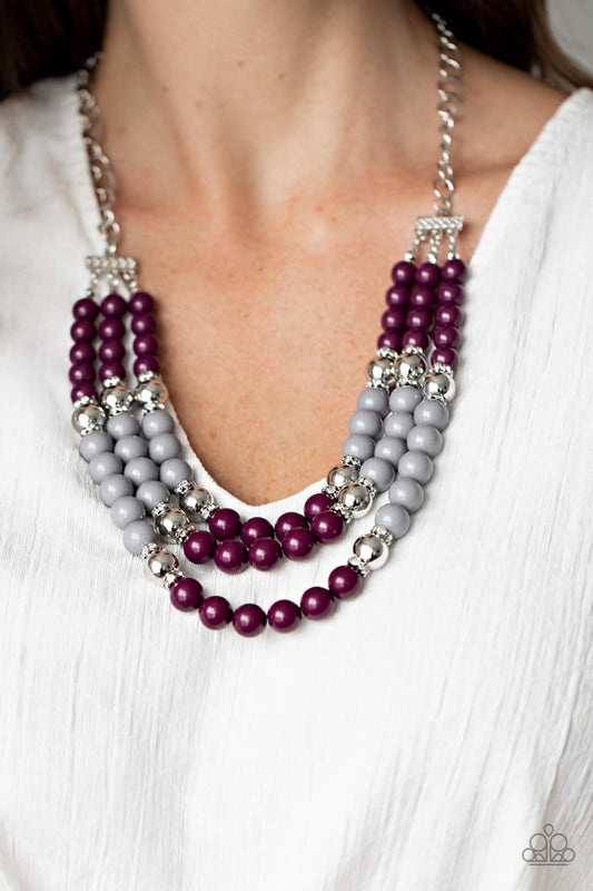 Bead Your Own Drum Purple Necklace