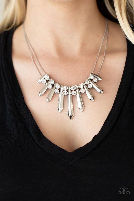 Dangerous Dazzle Silver Necklace