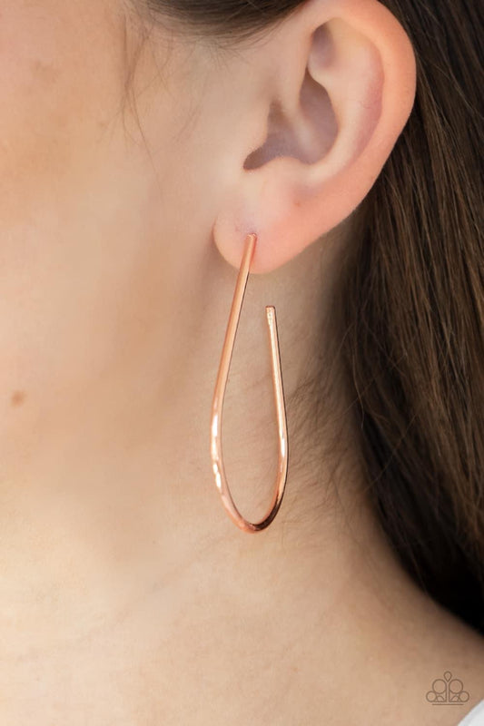 City Curves Copper Hoop Earrings