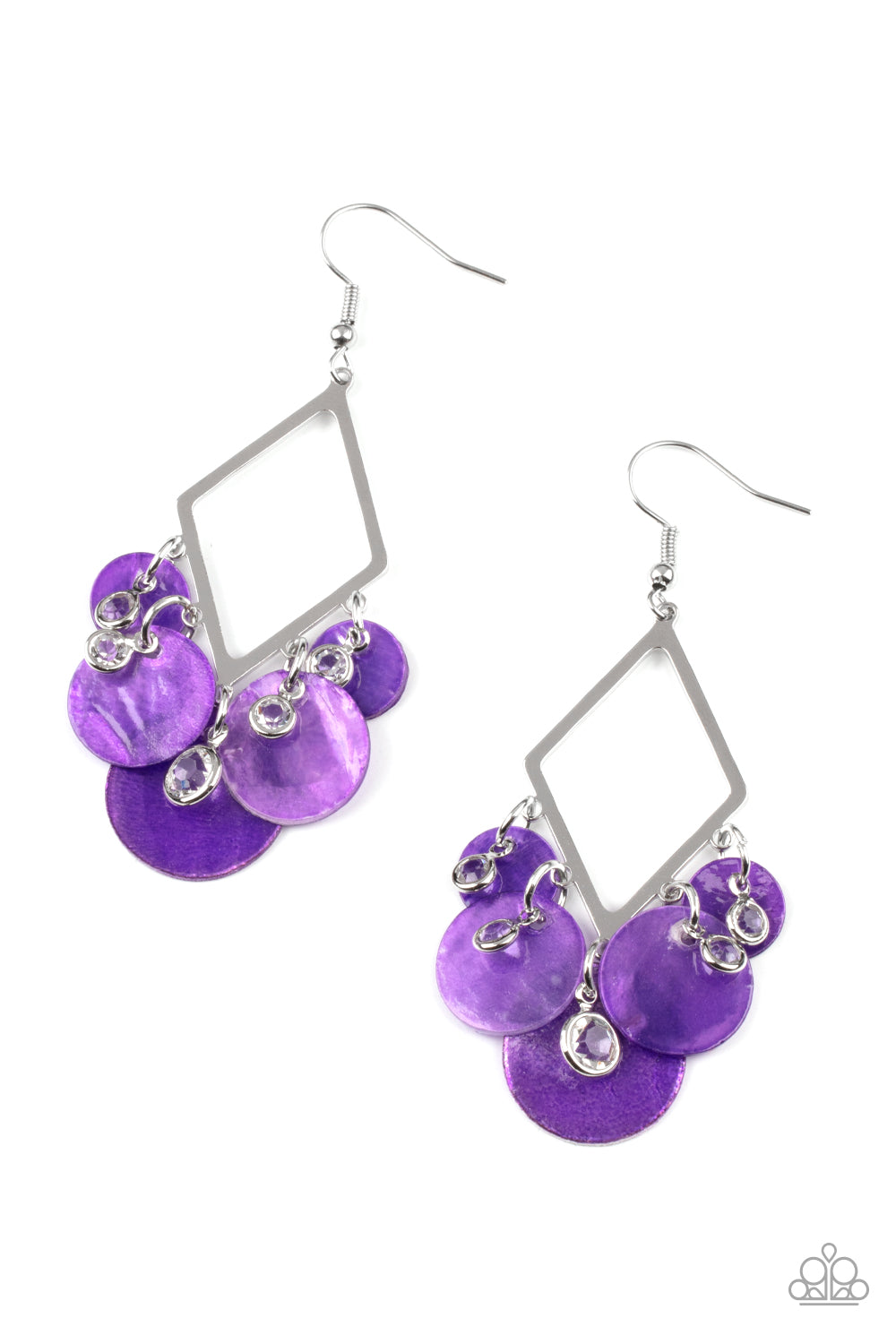 Pomp and Circumstance Purple Earrings