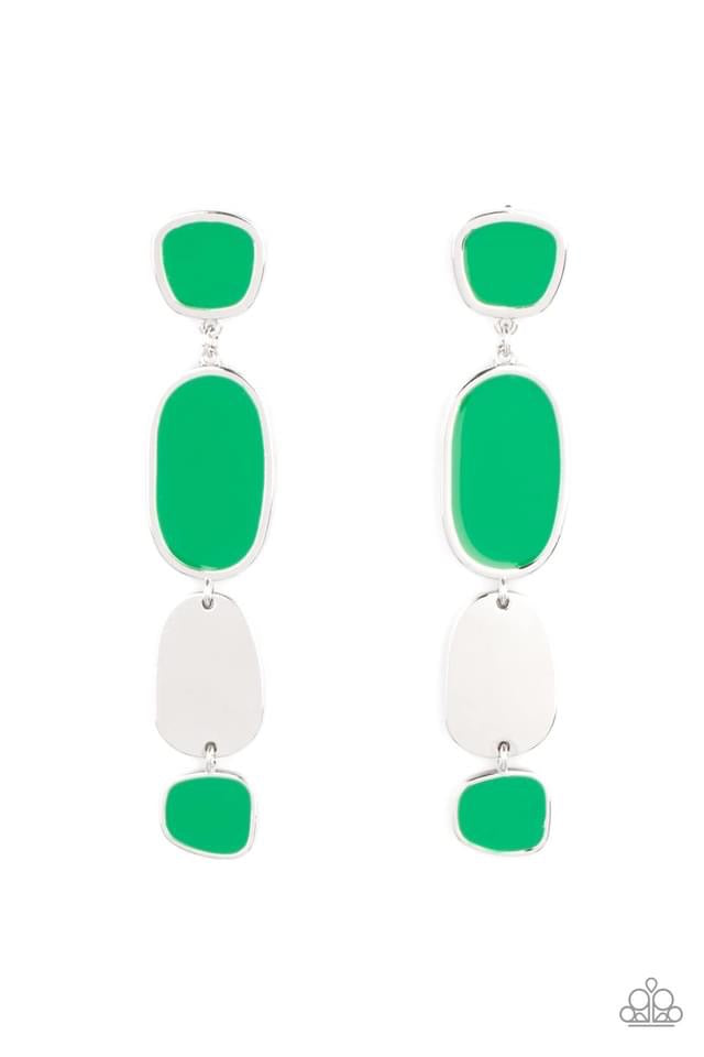 All Out Allure Green Post Earring