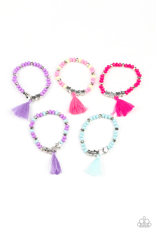 Starlet Shimmer Star Tassel Bracelets (Bundle of 5)