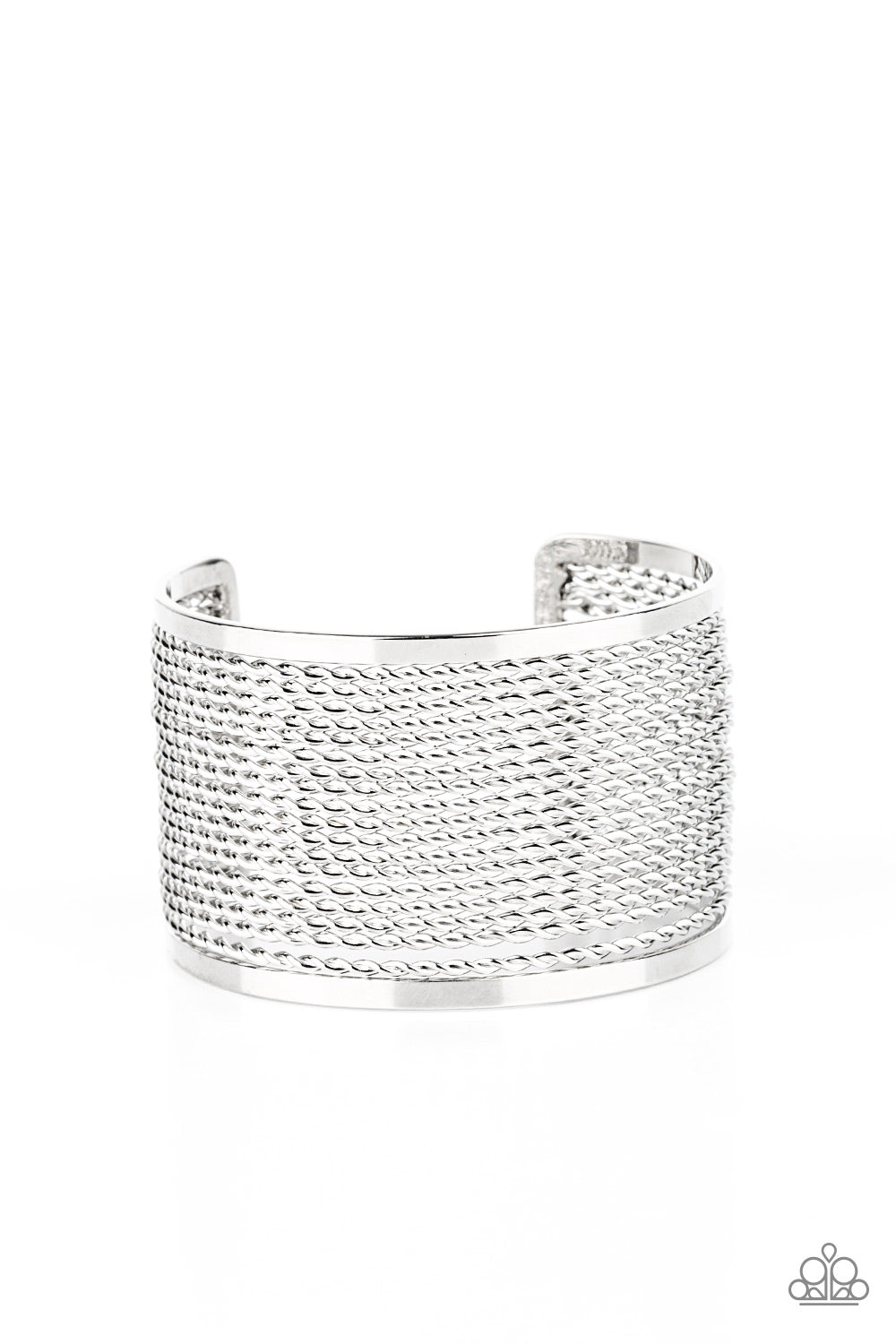 Stacked Sensation Silver Cuff