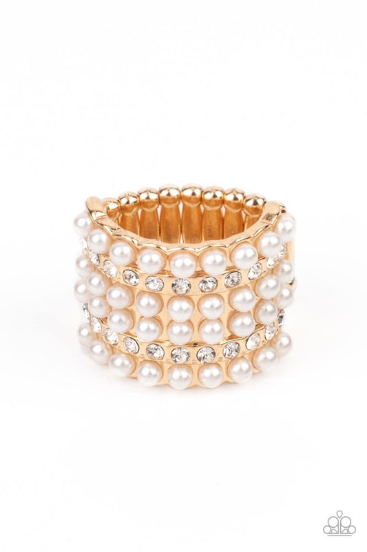 Verified Vintage Gold Pearl Ring