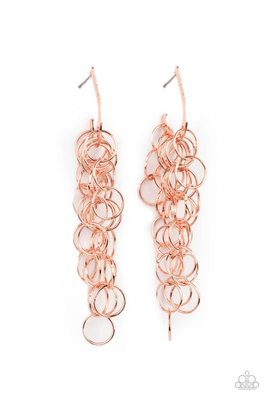 Long Live the Rebels Copper Earrings