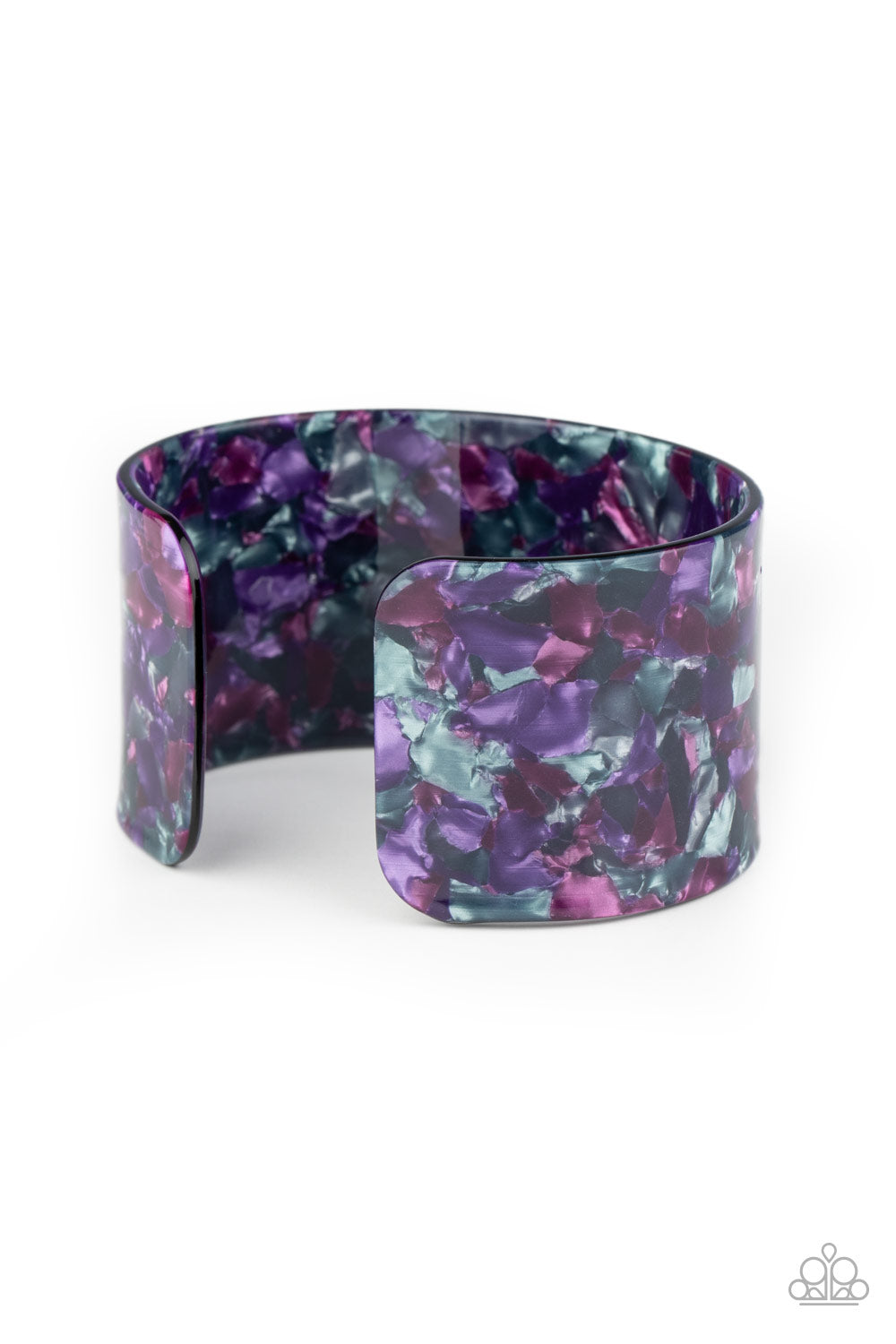 Freestyle Fashion Purple Acrylic Cuff