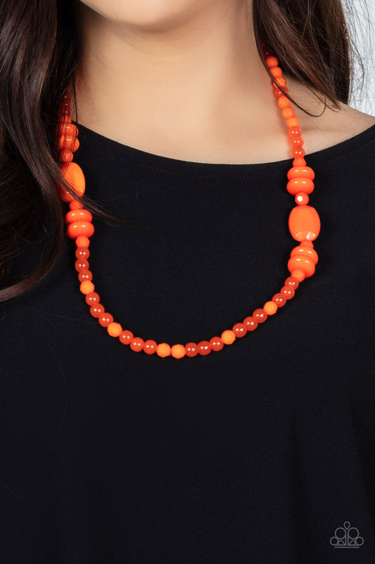 Tropical Tourist Orange Necklace