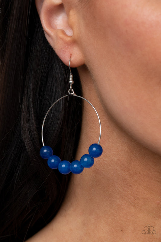 Let It Slide Blue Earrings