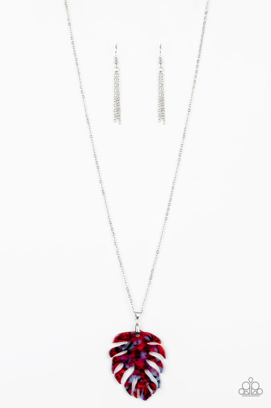 Prismatic Palms Red Necklace