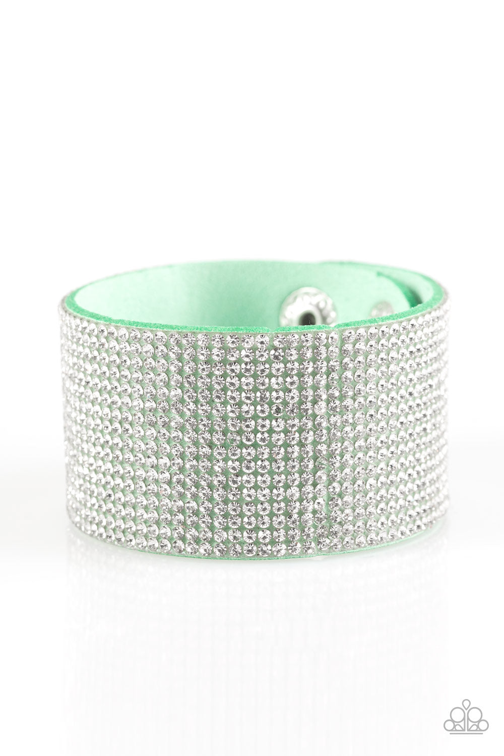 Roll With the Punches Green Wrap Bracelet