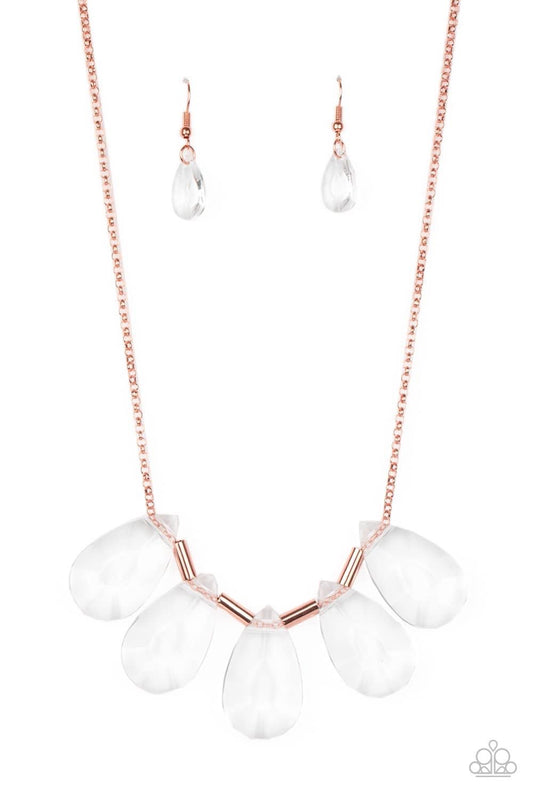 Heir It Out Copper Clear Necklace