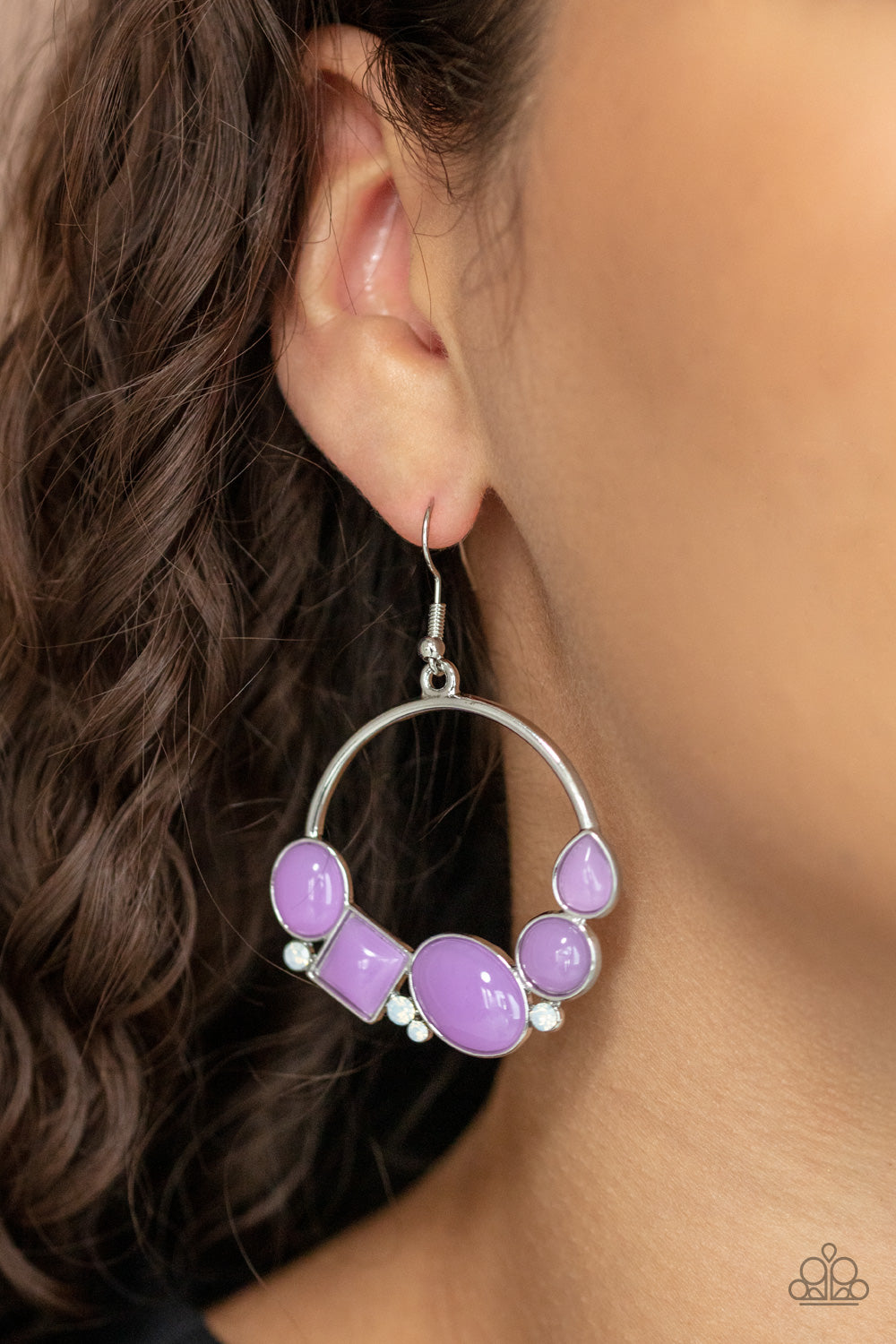 Beautifully Bubblicious Purple Earrings