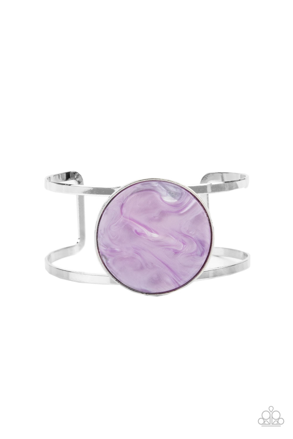 Colorful Cosmos Purple Cuff Bracelet