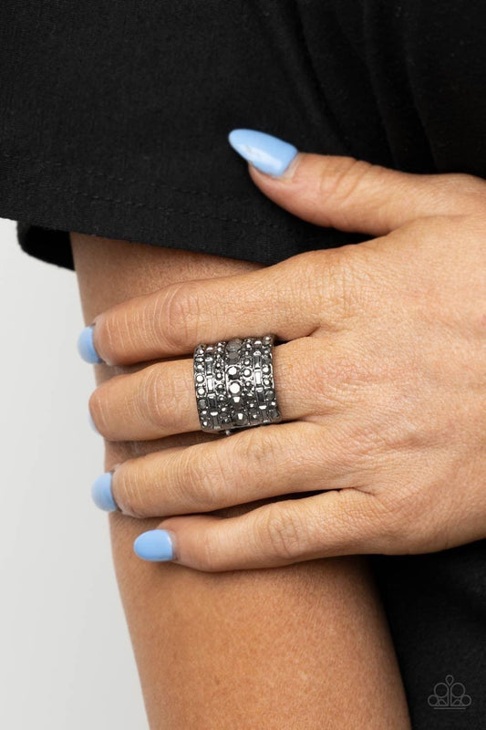 Target Locked Gunmetal Ring