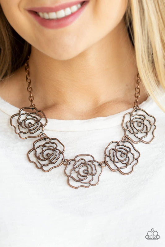 Budding Beauty Copper Necklace