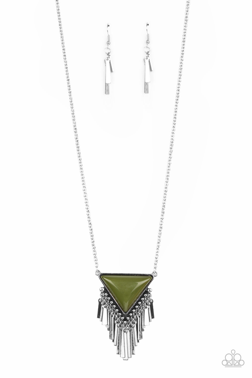 Badlands Bonanza Olive Green Necklace