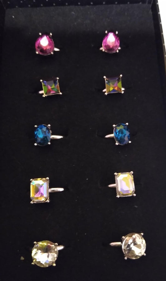 Starlet Shimmer Multi Shape Rings (Bundle of 5)