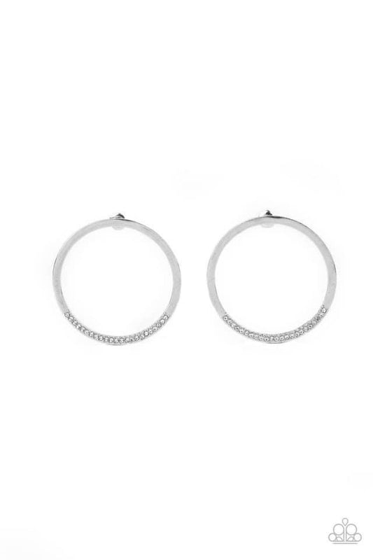 Spot On Opulence Silver Post Earrings