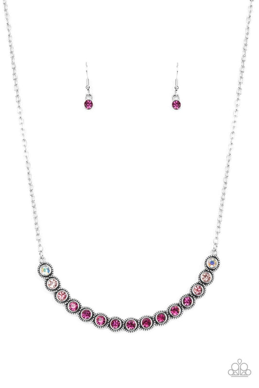 Throwing Shades Pink Necklace