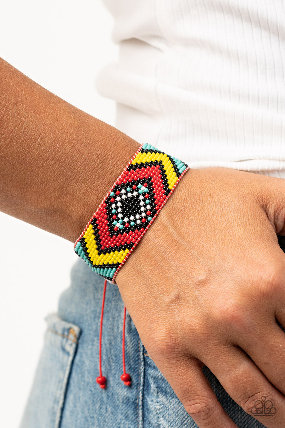 Desert Dive Red Seedbead Bracelet