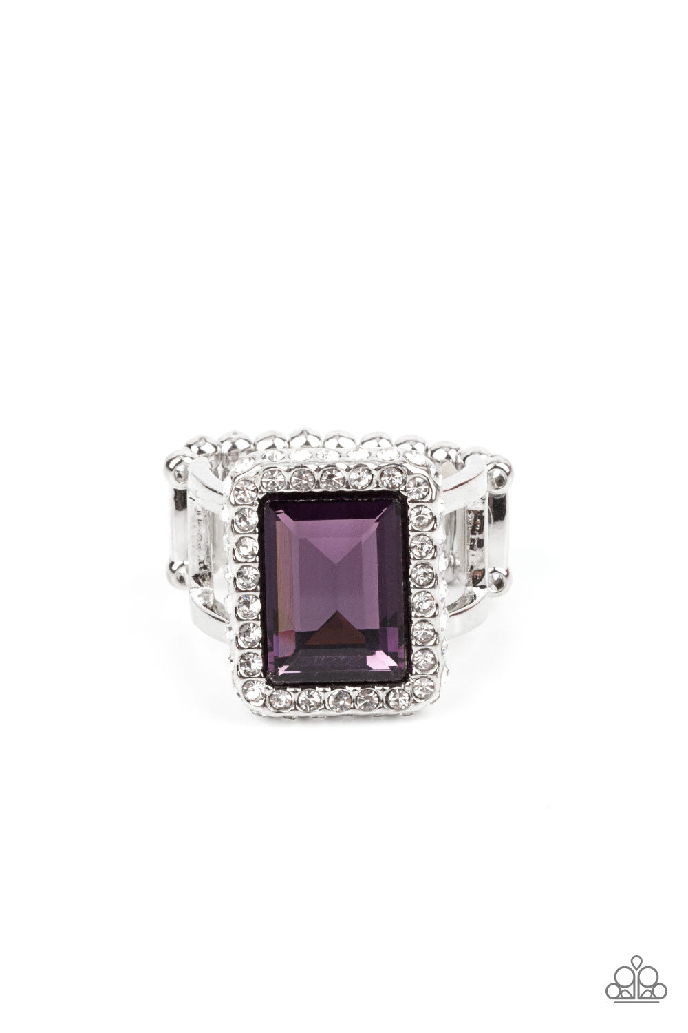 Glamourously Glitzy Purple Ring