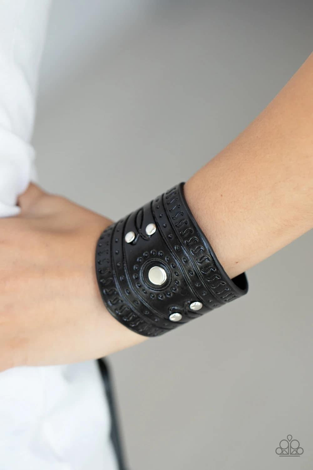 Orange County Black Urban Unisex Wrap Bracelet