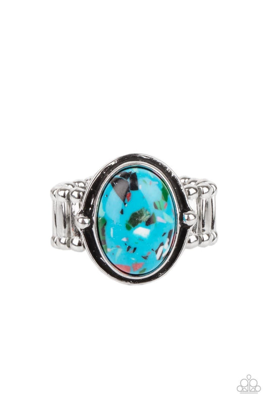 Terrifically Terrazzo Blue Confetti Ring