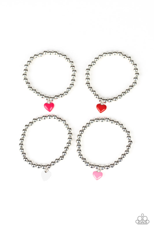 Starlet Shimmer Heart Charm Bracelet (Bundle of 5)