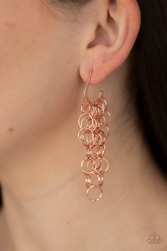 Long Live the Rebels Copper Earrings