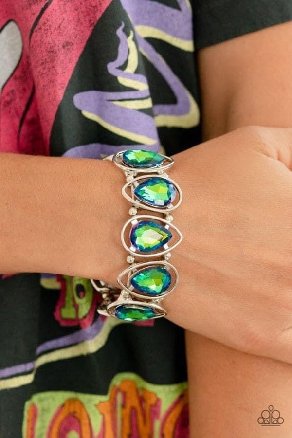 The Sparkle Society Green Oil Spill Bracelet