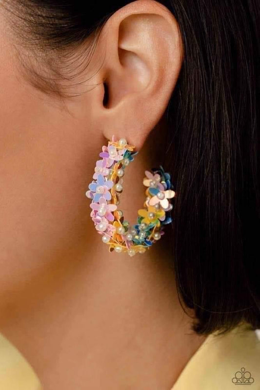 Fairy Fantasia Multi Iridescent Hoops