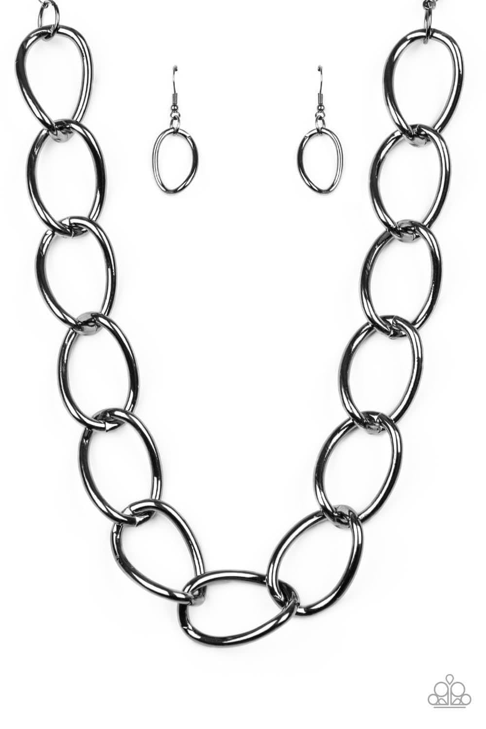 The Challenger Gunmetal Chain Necklace